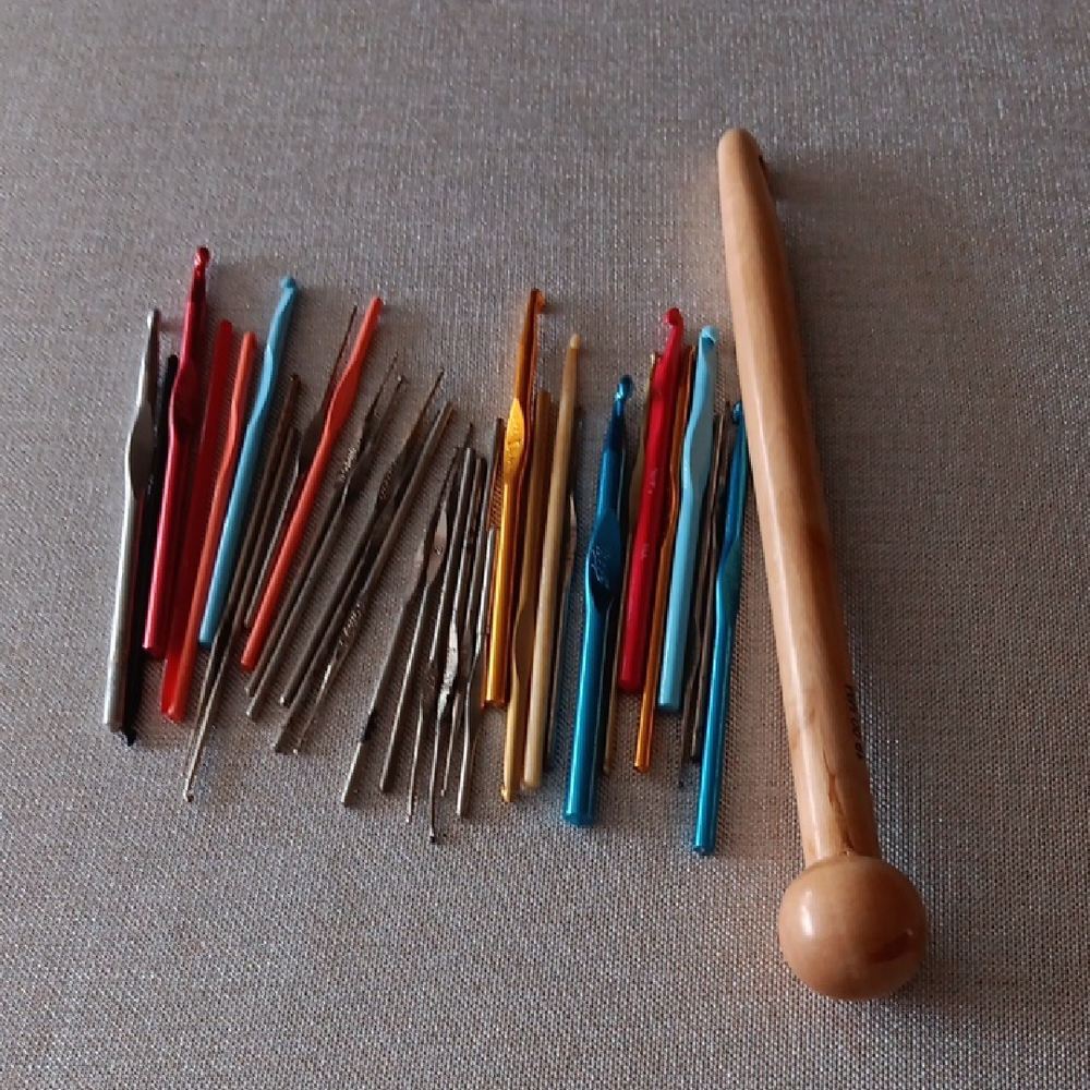 Colorful Crochet Hook and Needle Set